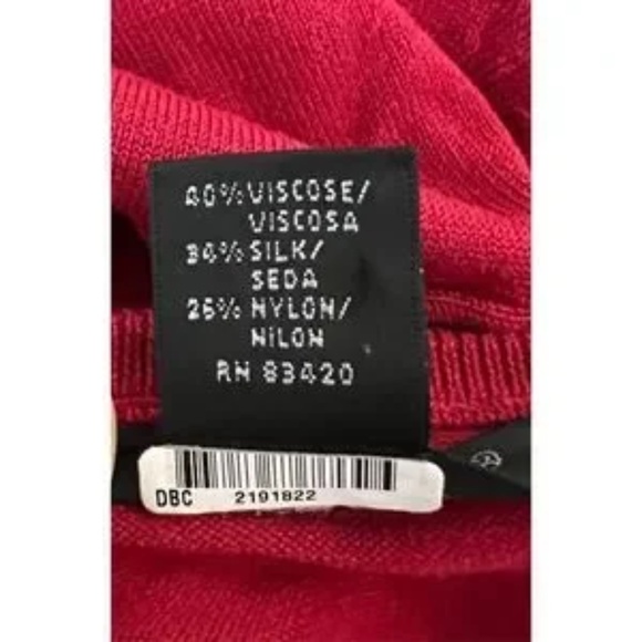 Stylish Women's Clothing Bundle – Talbots Floral Blazer, August Silk Red Knit - Picture 9 of 14